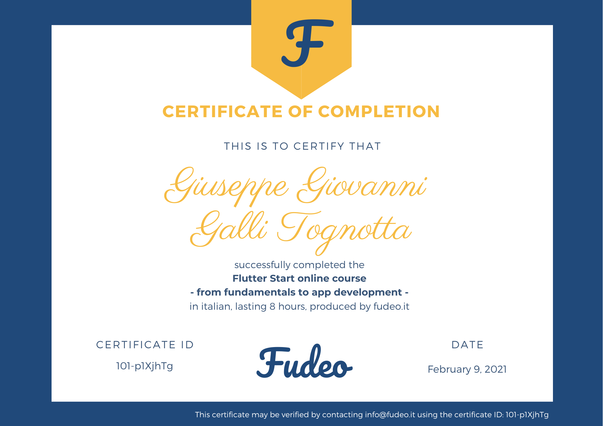 Certificate image