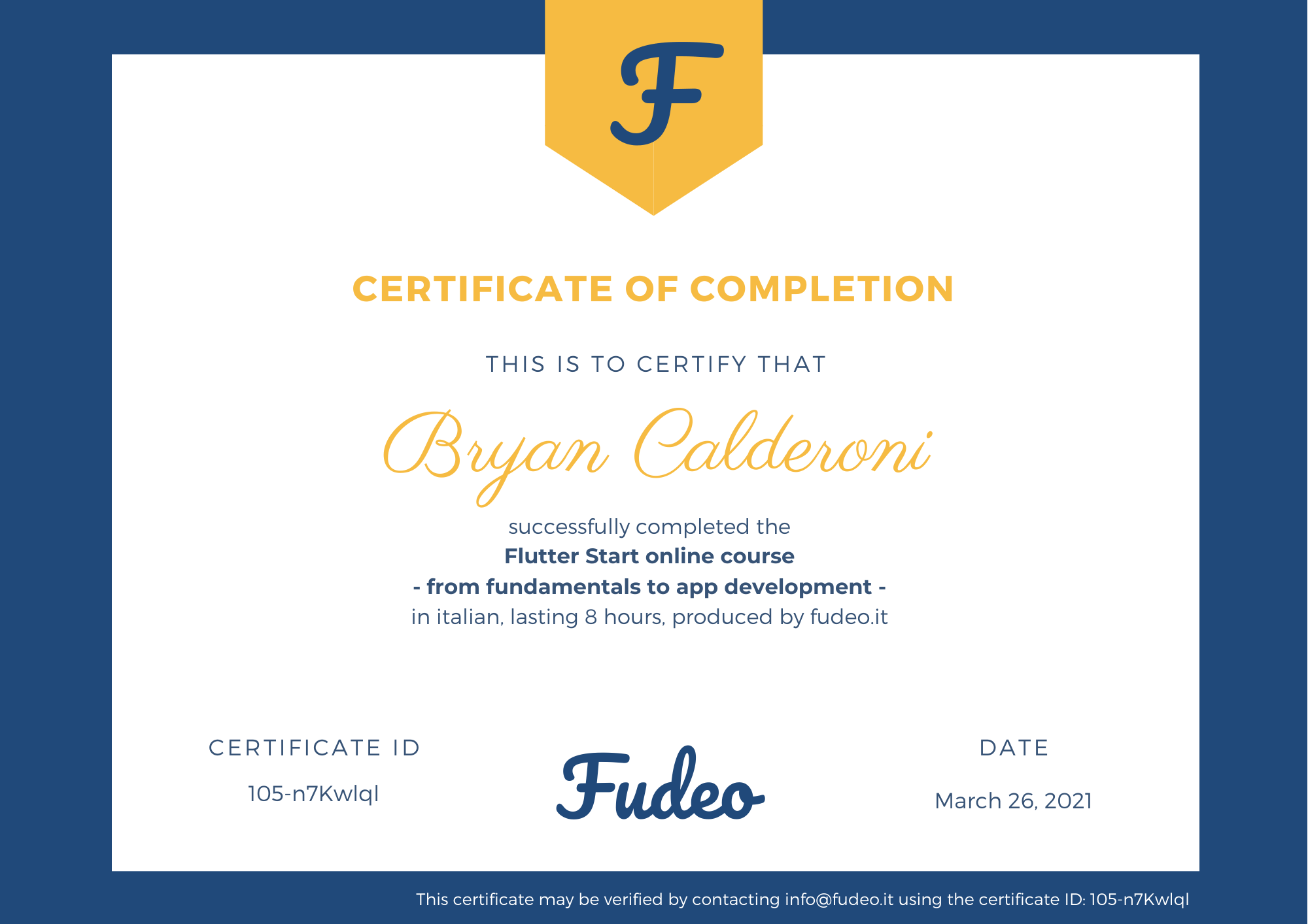 Certificate image