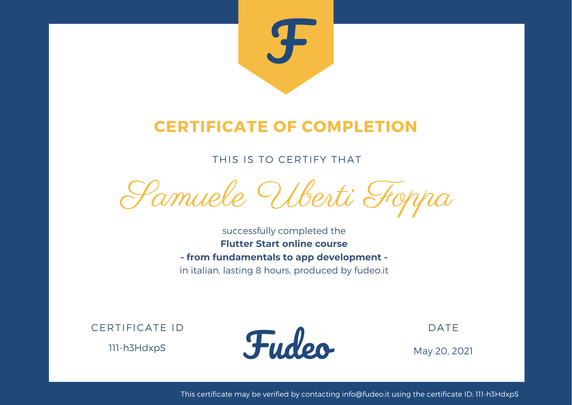 Certificate image