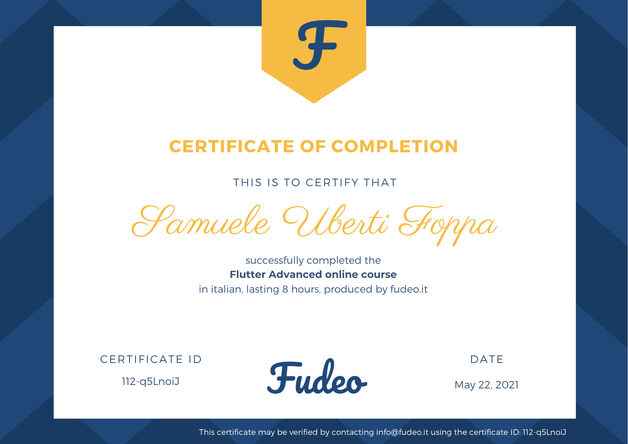 Certificate image