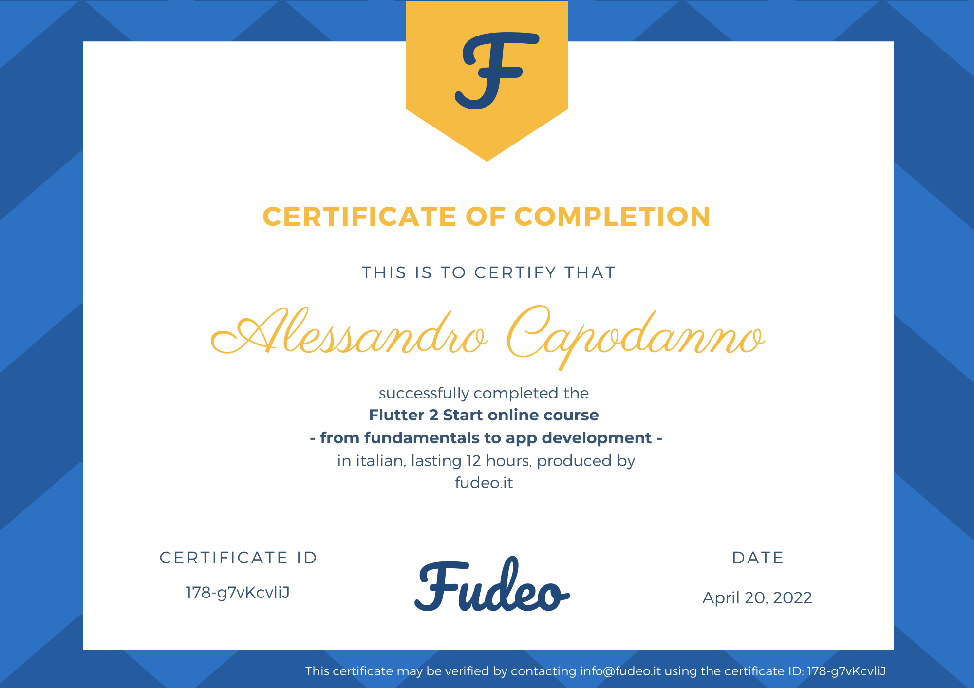 Certificate image