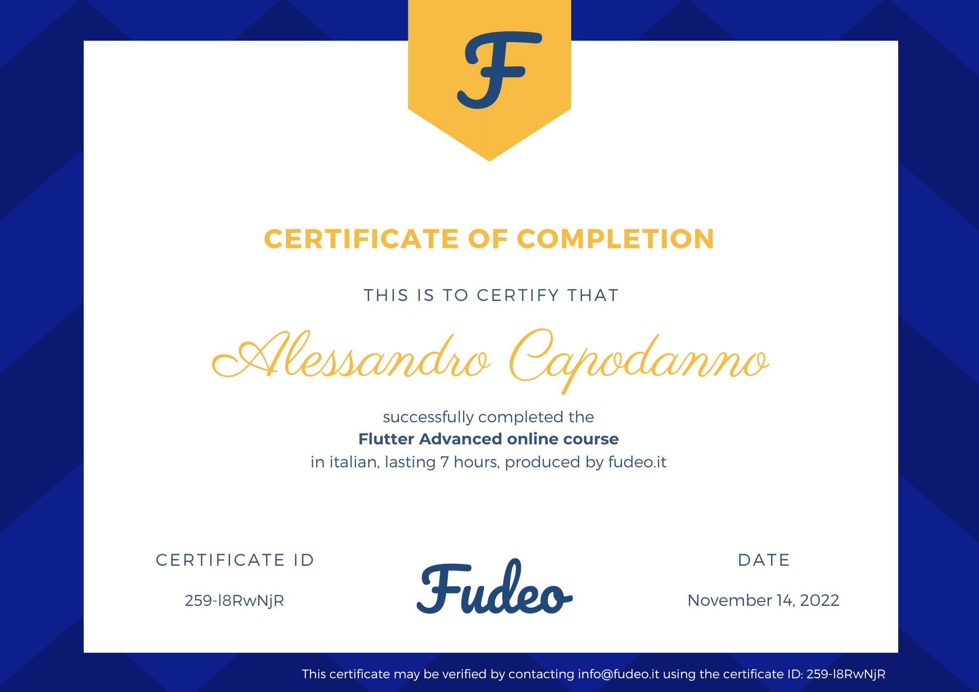 Certificate image