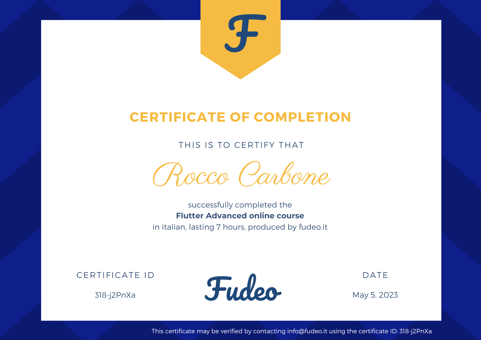 Certificate image