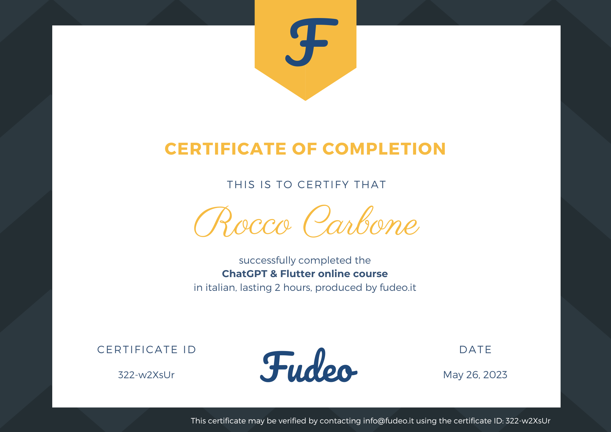 Certificate image
