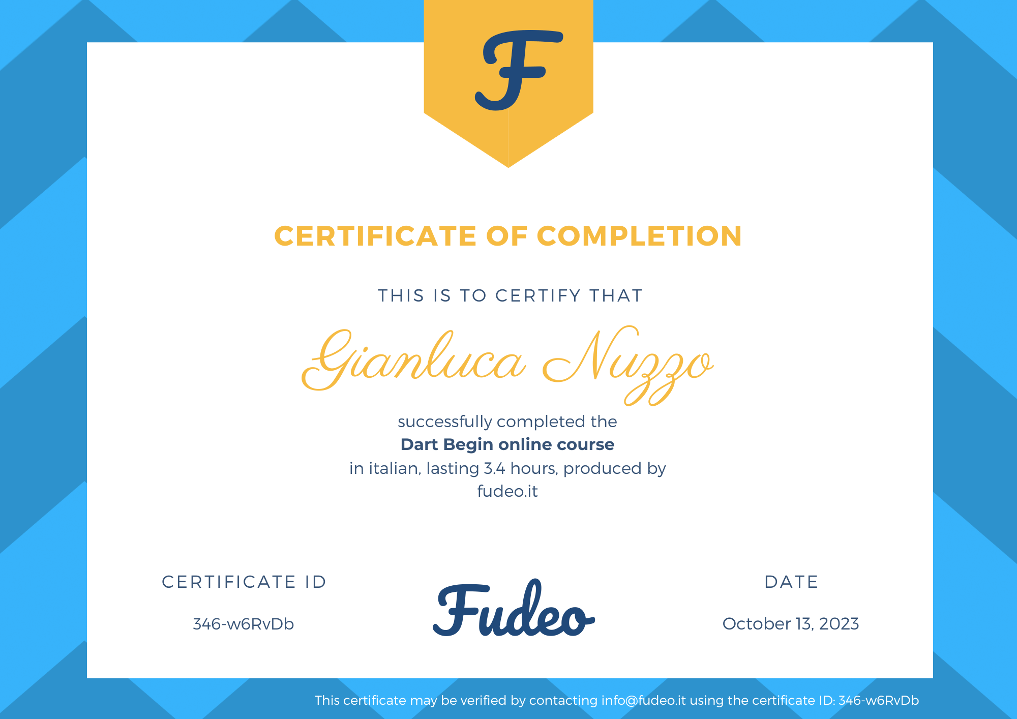 Certificate image
