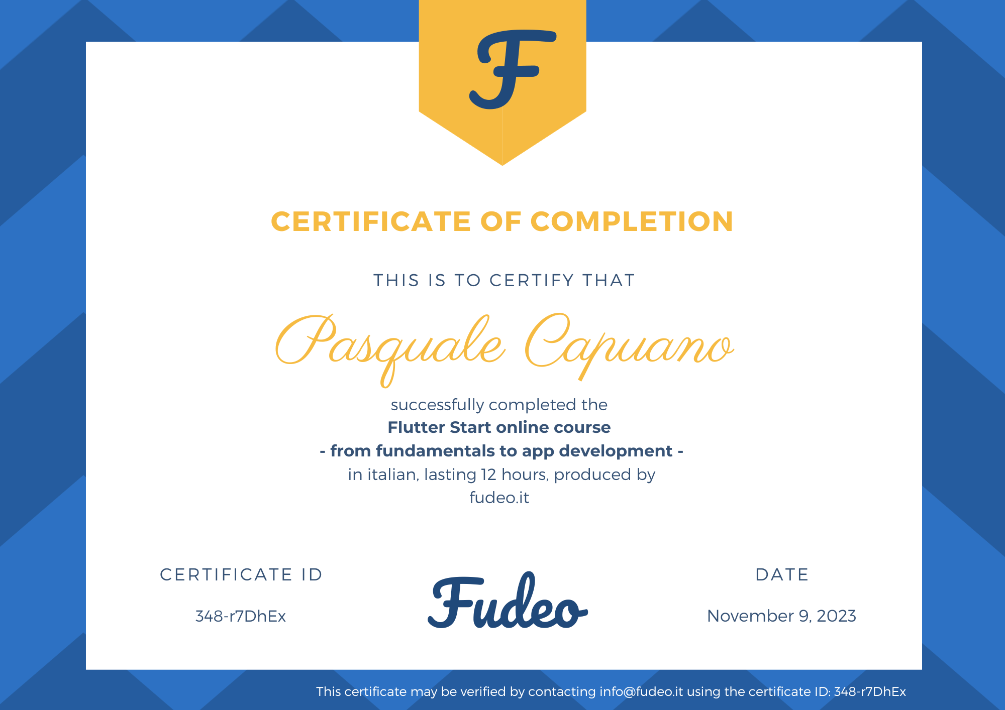 Certificate image