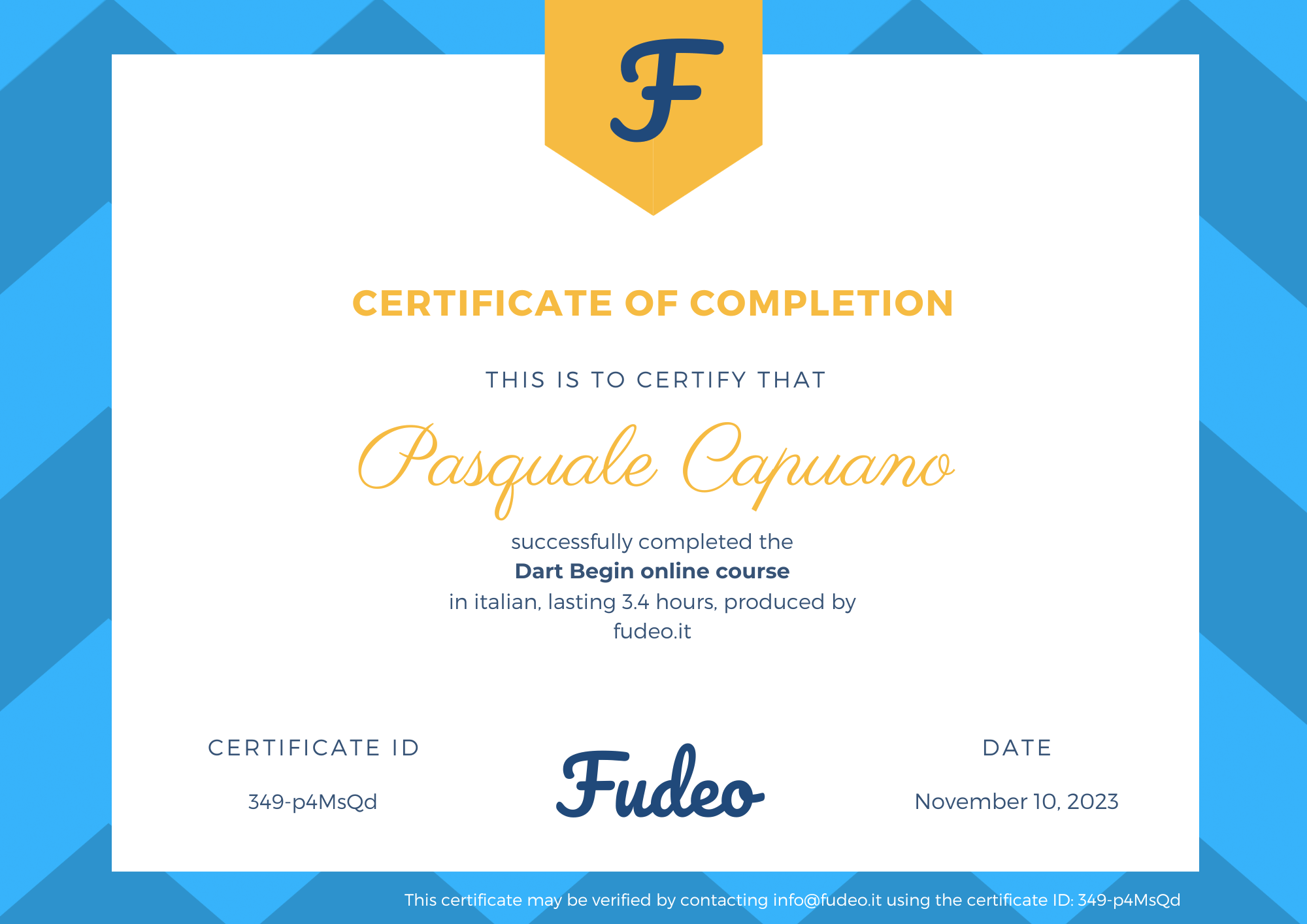 Certificate image
