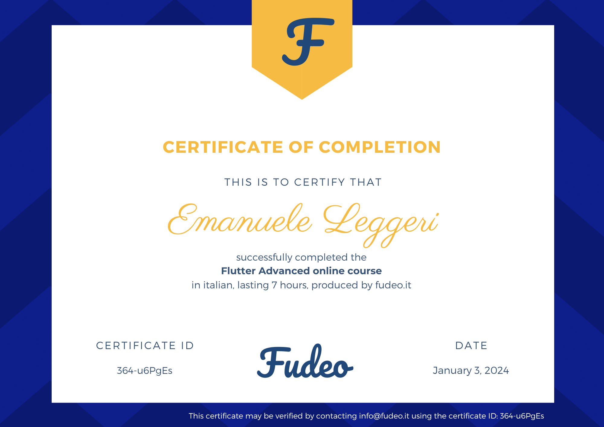 Certificate image