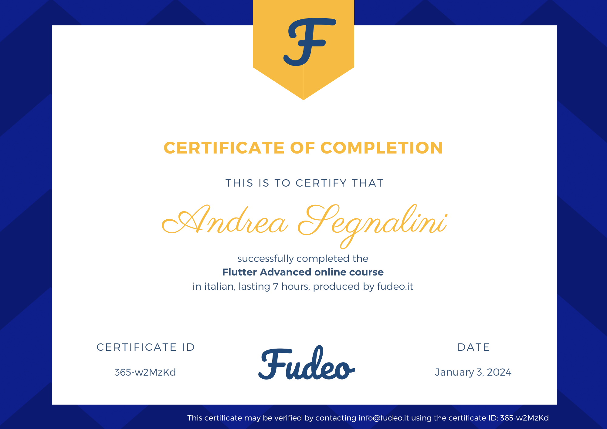 Certificate image
