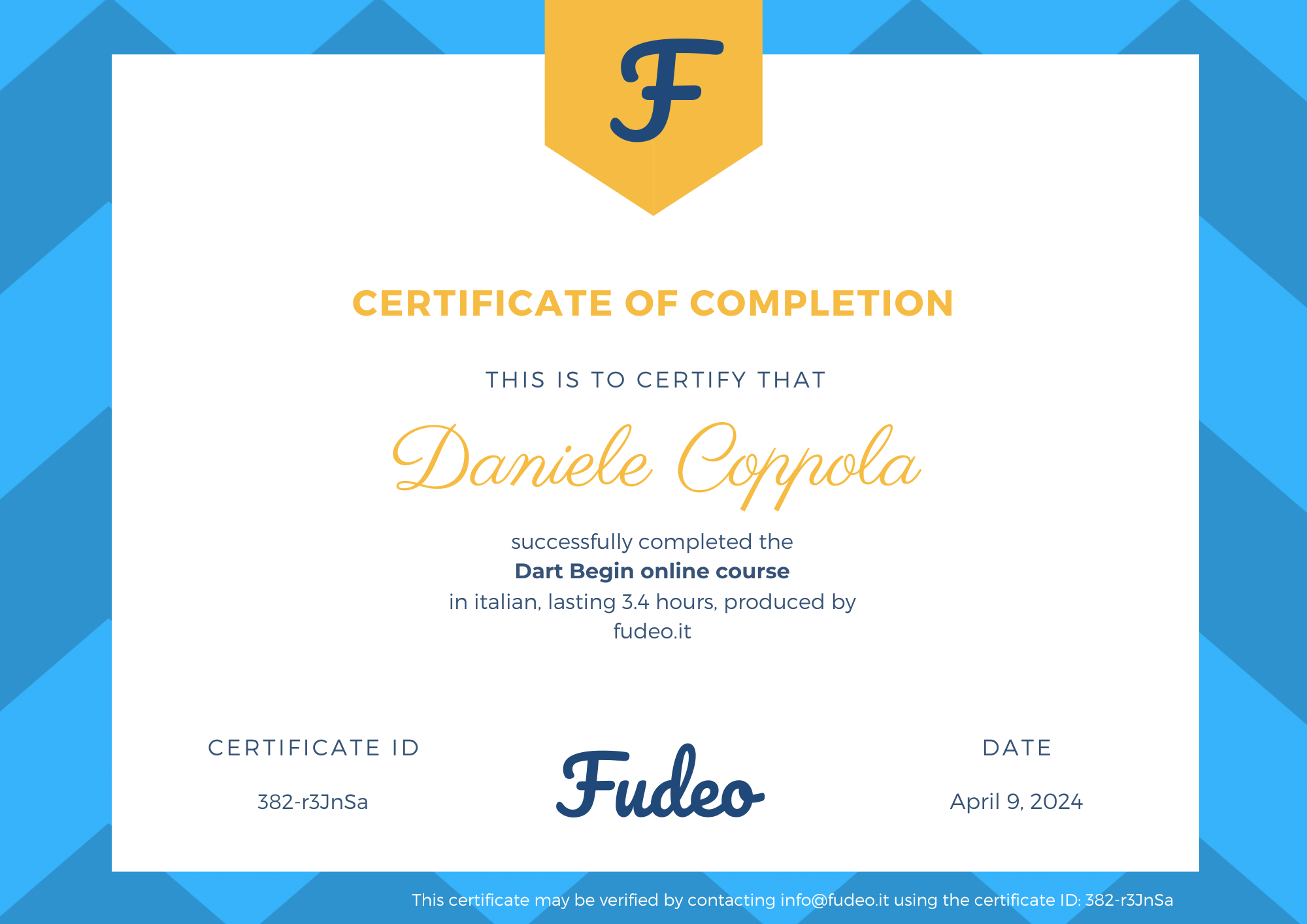 Certificate image