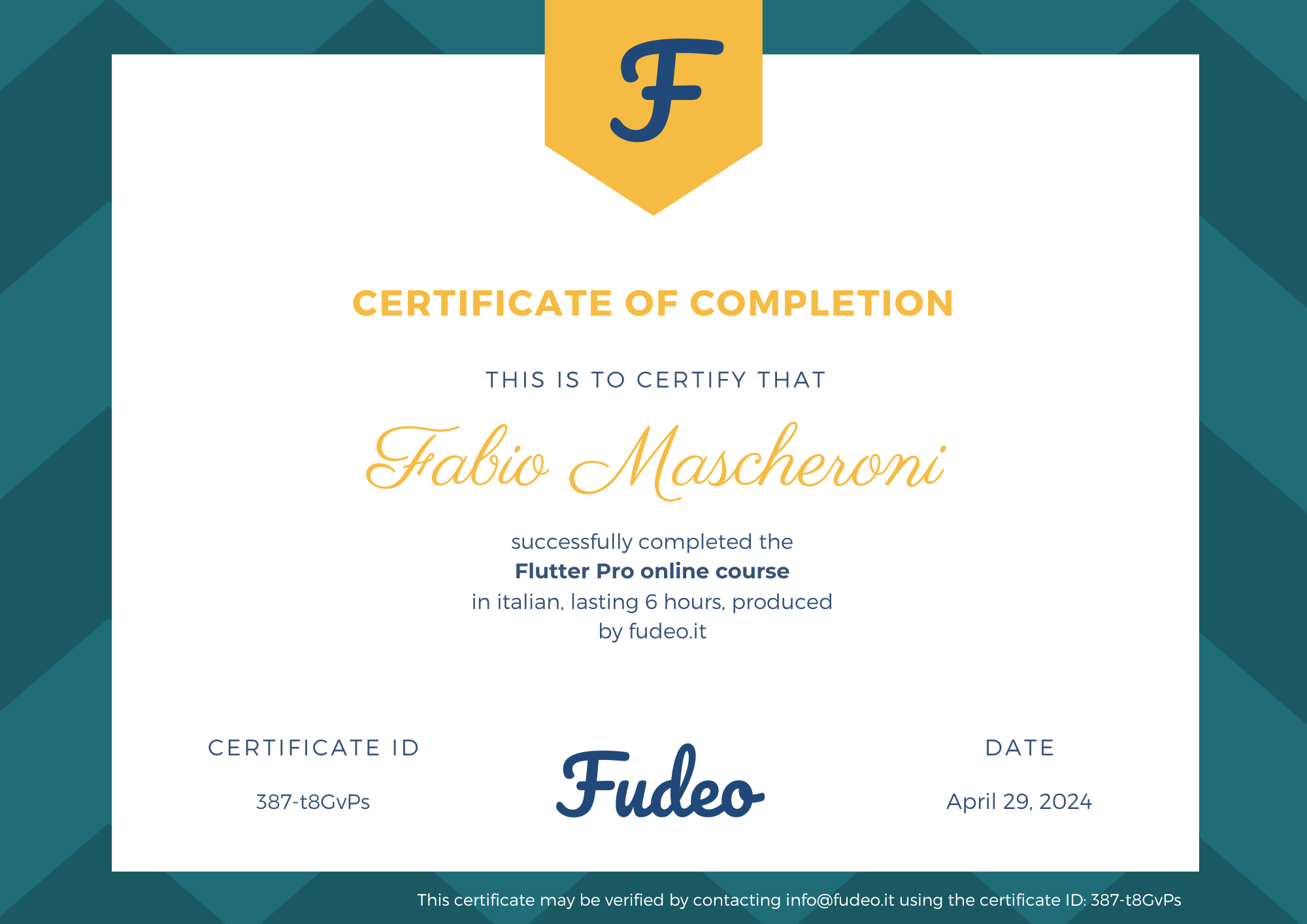 Certificate image