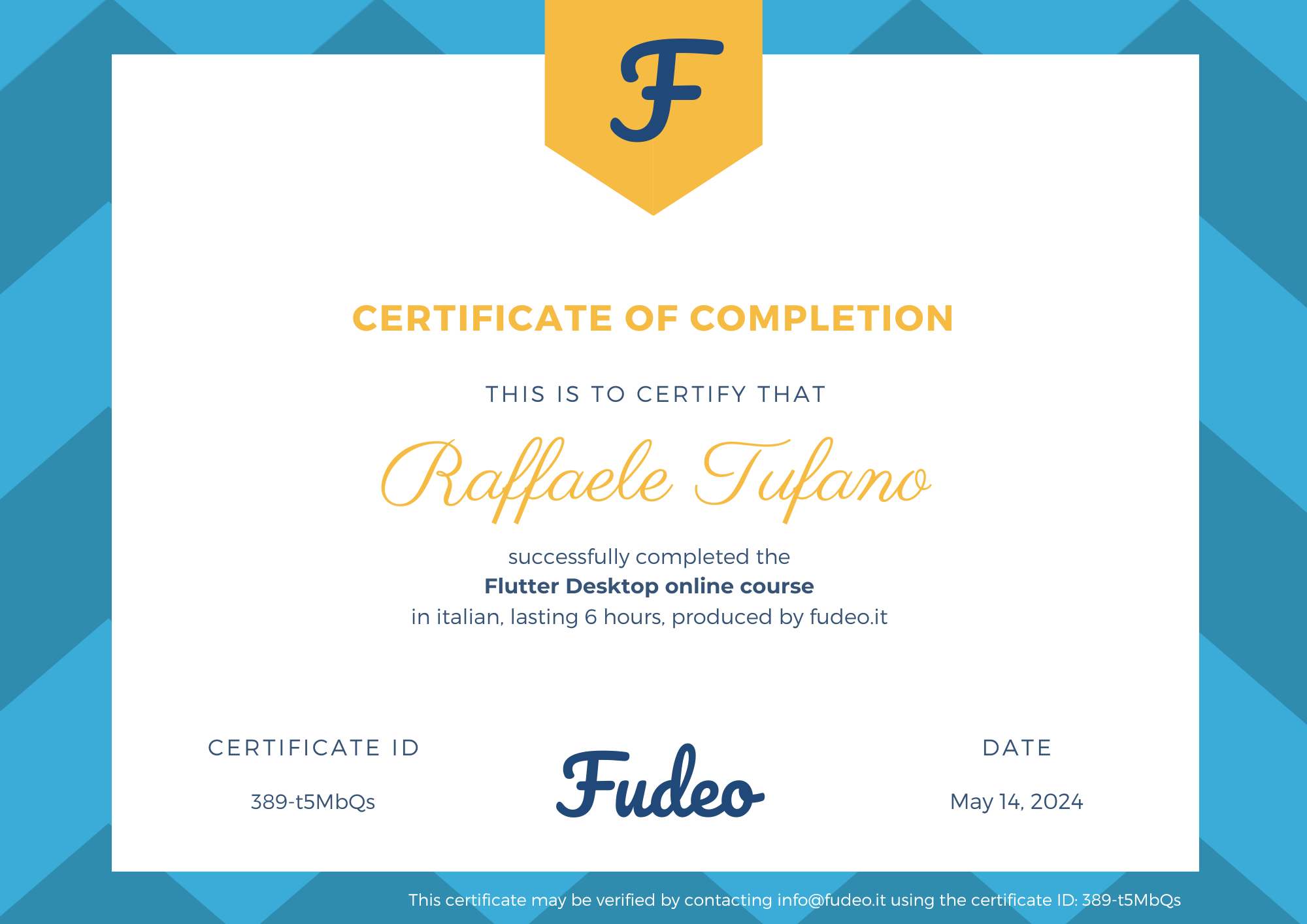 Certificate image