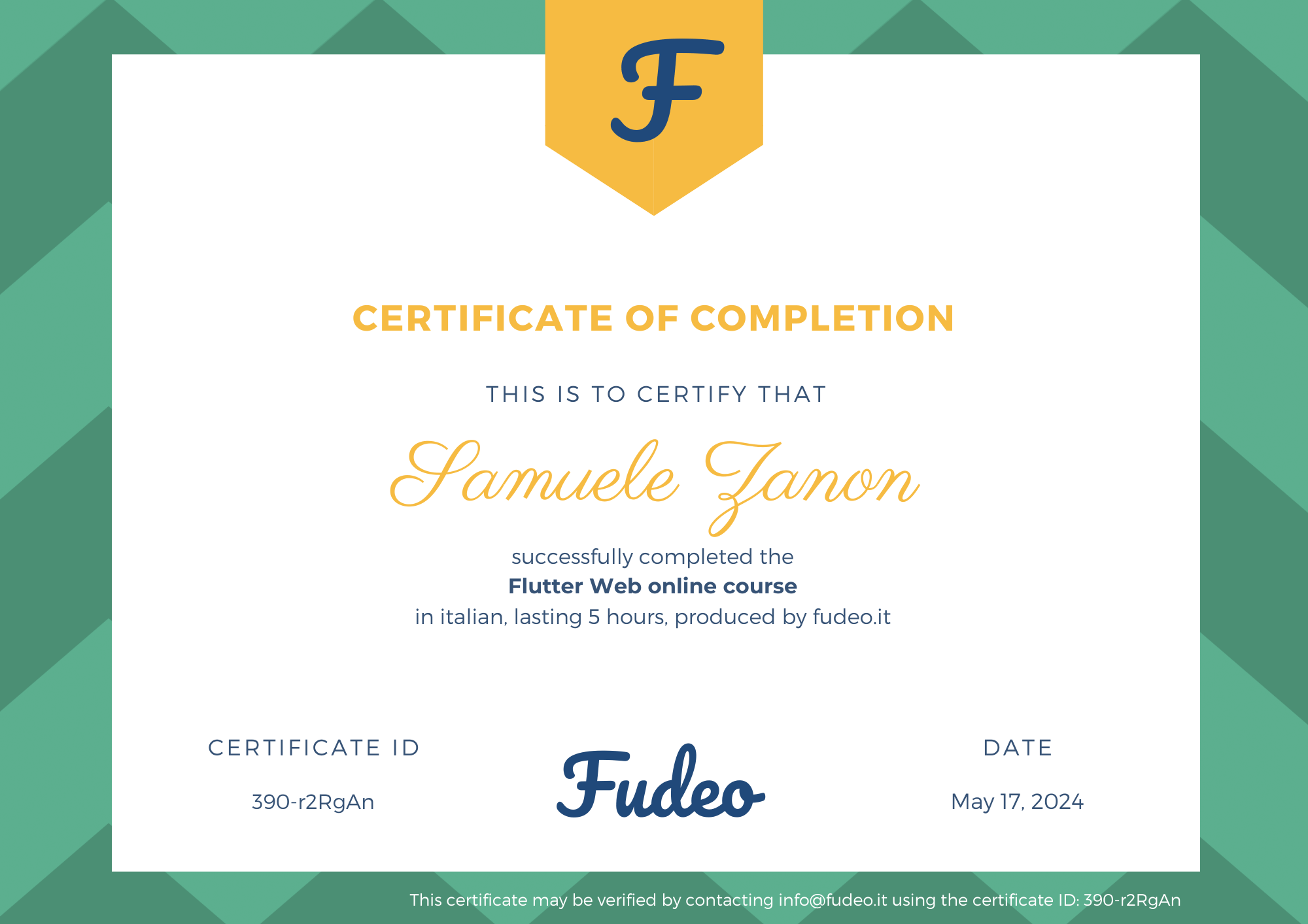 Certificate image
