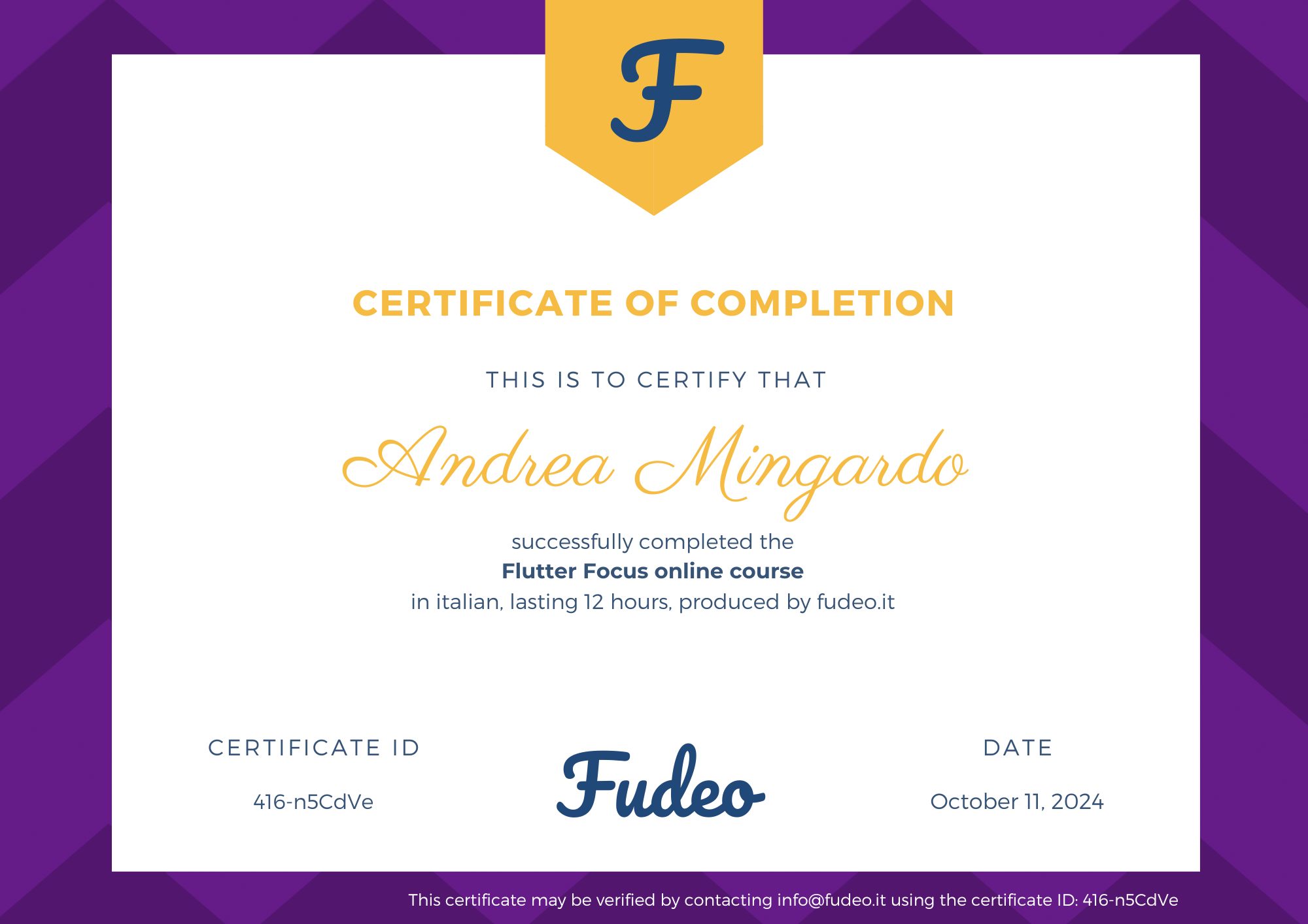 Certificate image