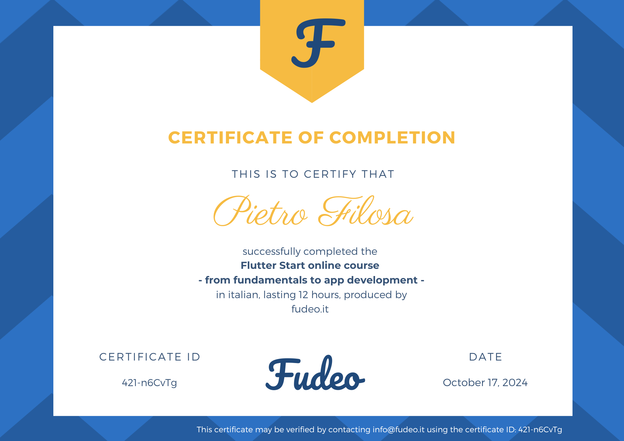 Certificate image