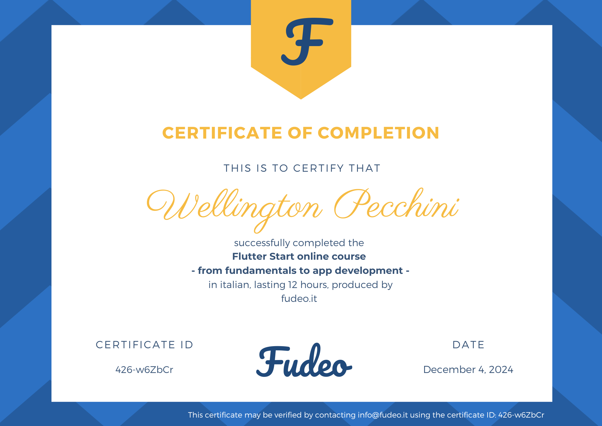 Certificate image