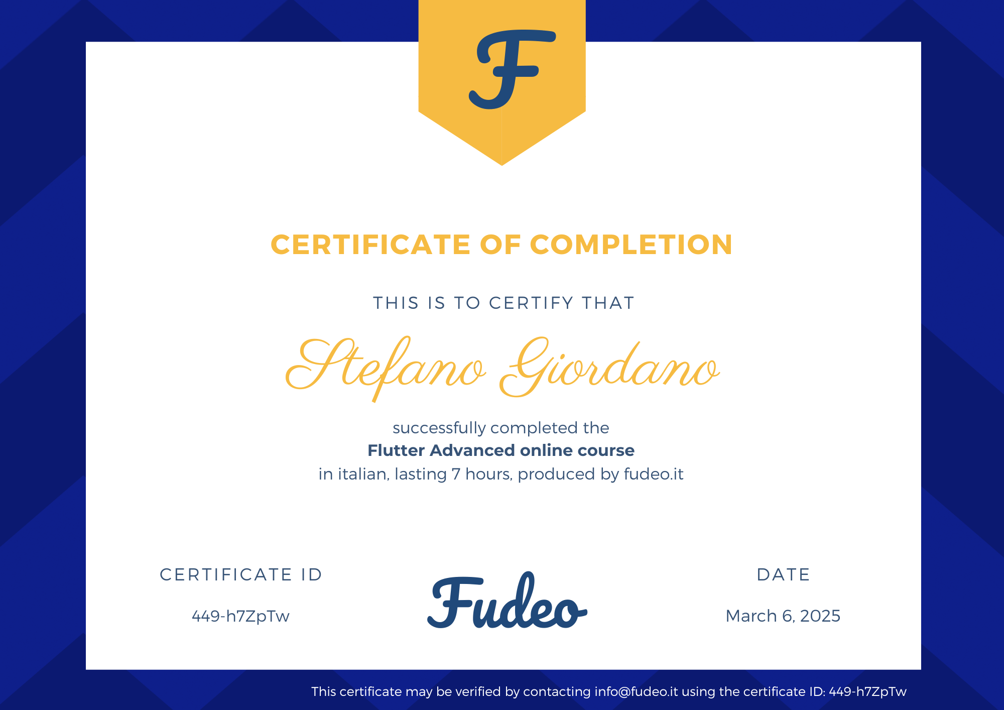Certificate image
