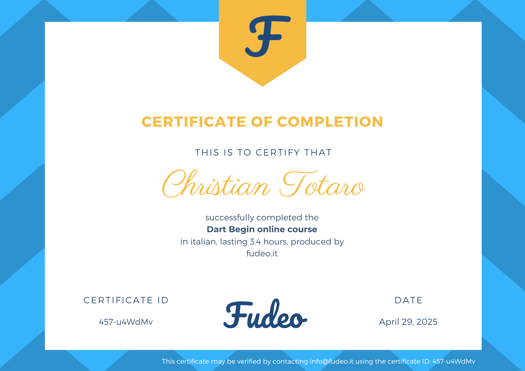 Certificate image