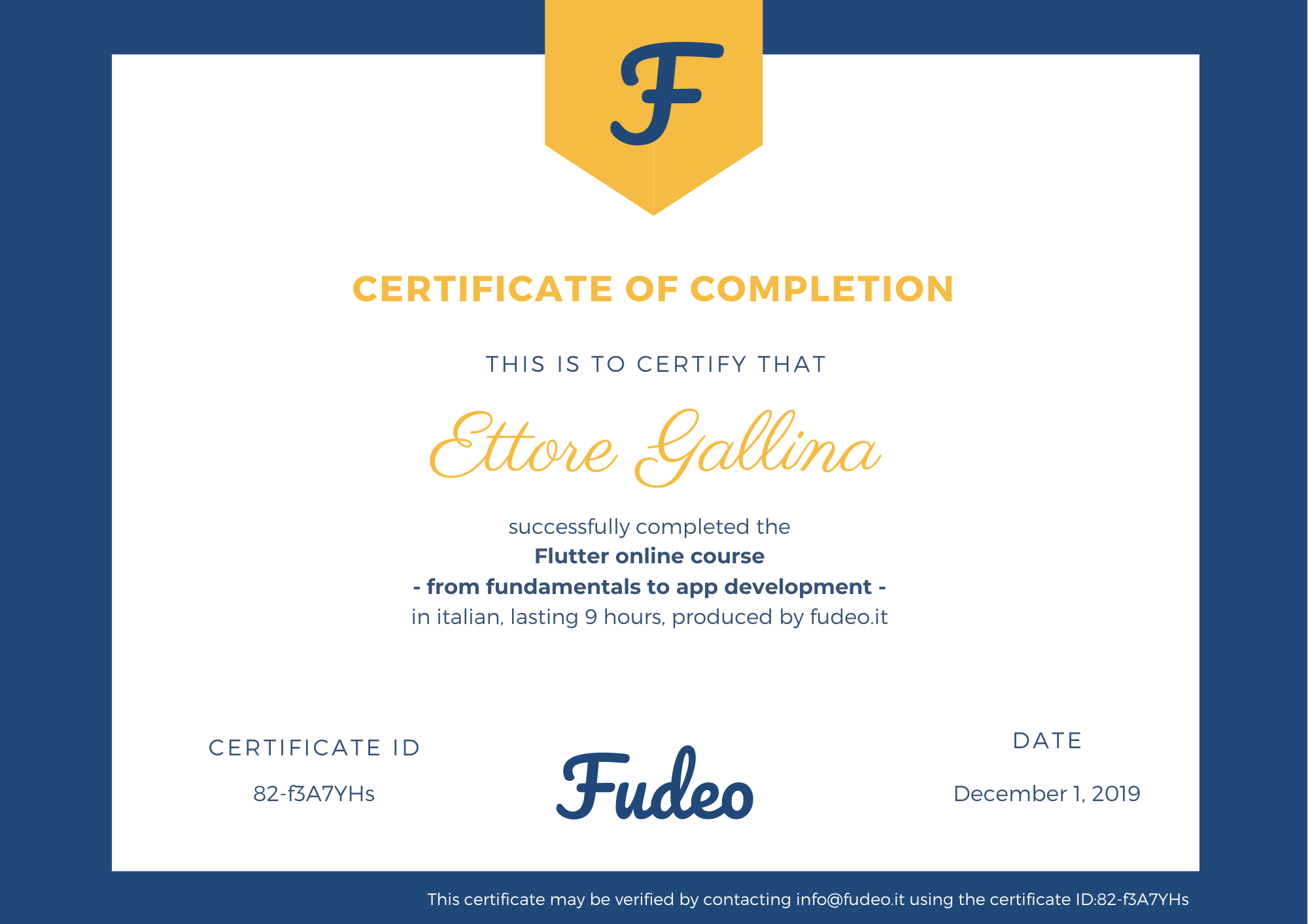 Certificate image
