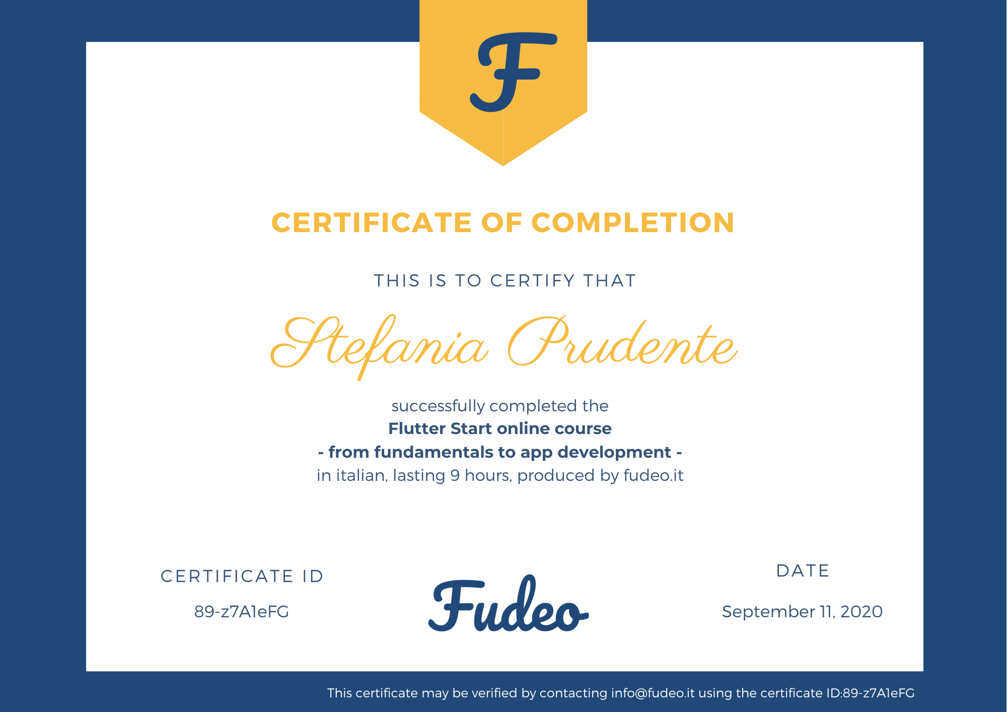 Certificate image