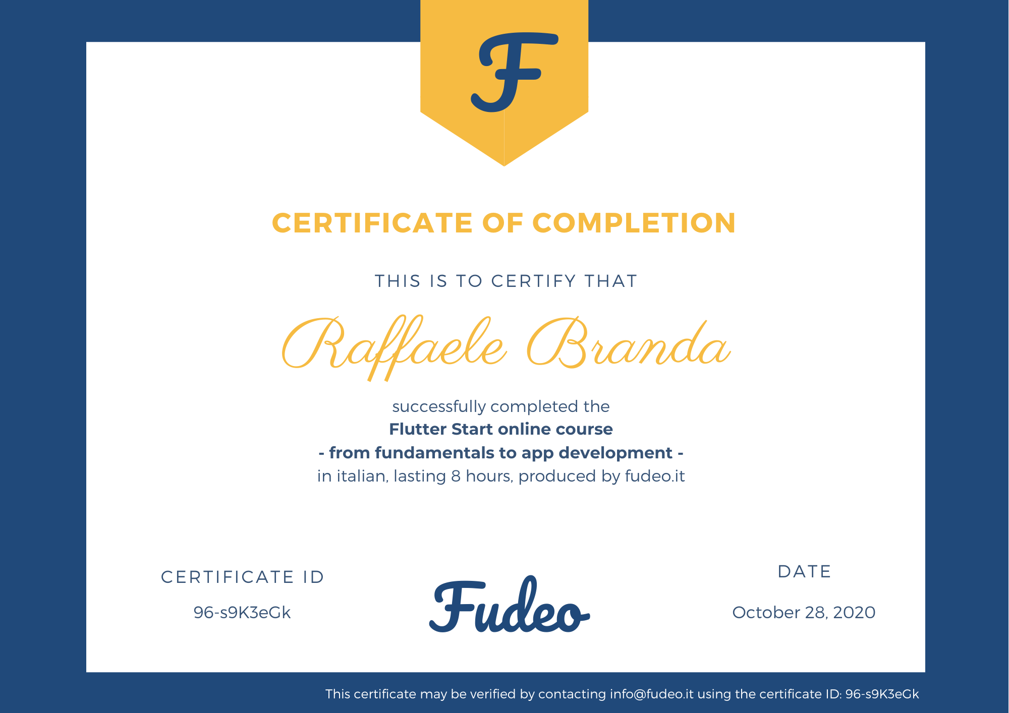 Certificate image