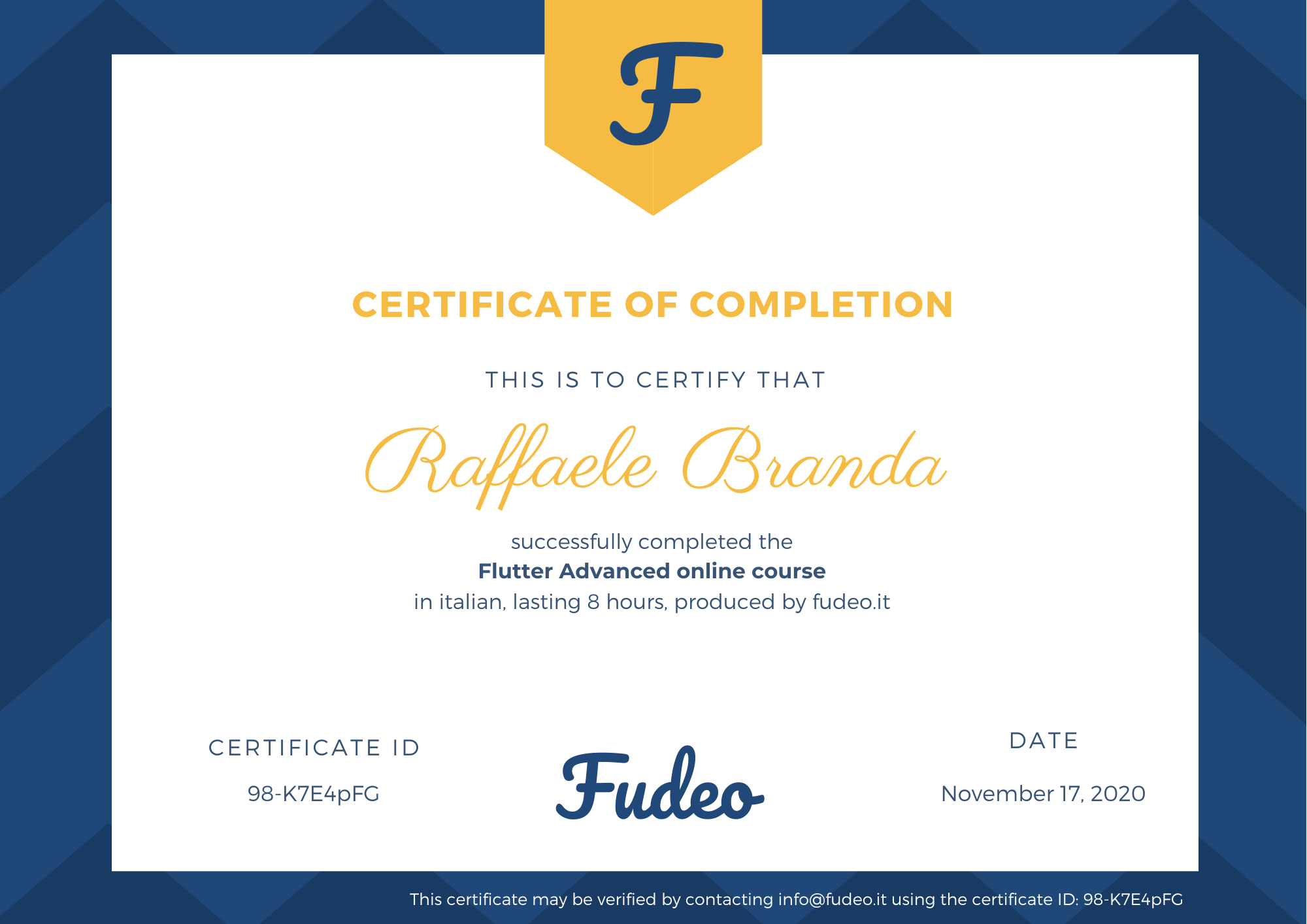 Certificate image